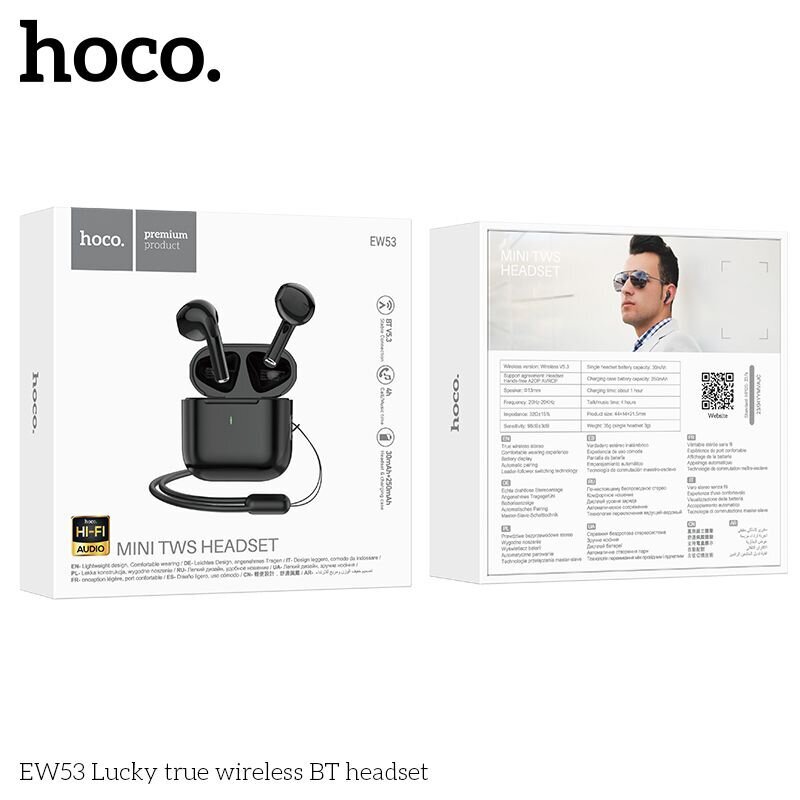 Hoco EW53 Lucky TWS цена и информация | Kõrvaklapid | kaup24.ee