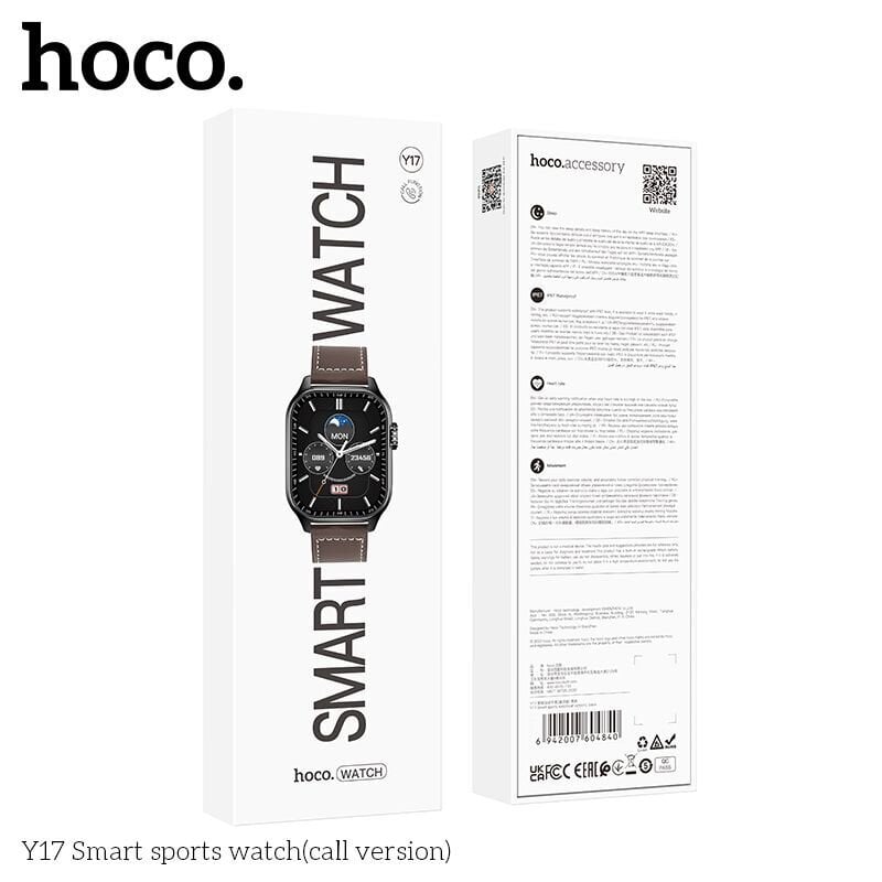Hoco Y17 Black hind ja info | Nutikellad (smartwatch) | kaup24.ee