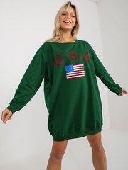 bluza vi-bl-3192.23p темно-зеленый цена и информация | Женские толстовки | kaup24.ee