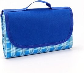 Одеяло для пикника Diko, ручка для переноски, 200 x 200 см, голубое цена и информация | Туристические матрасы и коврики | kaup24.ee