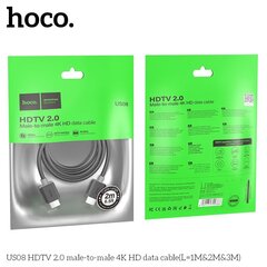 Hoco US08 HDMI2.0 4K HD 2M hind ja info | Kaablid ja juhtmed | kaup24.ee