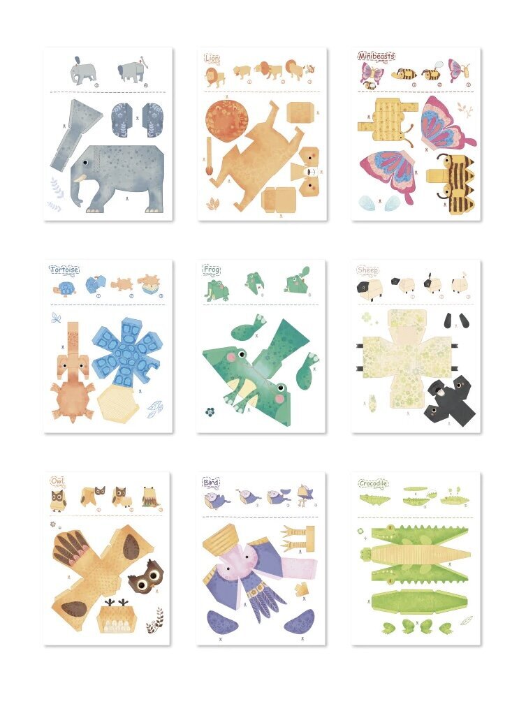MiDeer origami komplekt "Loomad" цена и информация | Arendavad mänguasjad | kaup24.ee
