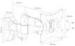 TV või monitori seinakinnitus AX-FLEXI-APOLLO 17-42" цена и информация | Teleri seinakinnitused ja hoidjad | kaup24.ee