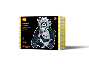 Деревянный пазл Панда, 52 шт. цена и информация | Пазлы | kaup24.ee