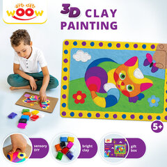 Набор для рисования пластилином 3D, Кошка  цена и информация | Развивающие игрушки | kaup24.ee