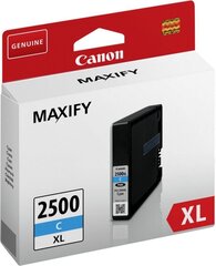 canon оригинальные чернила pgi-2500 c, 2500, голубой, 9,6 мл, 9301b001, canon maxify ib4050,ib4150,mb5050,mb5150,mb5350,mb5450 цена и информация | Картриджи для струйных принтеров | kaup24.ee