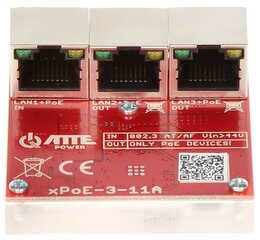 КОММУТАТОР POE XPOE-3-11A 3-ПОРТОВЫЙ ATTE цена и информация | Коммутаторы (Switch) | kaup24.ee