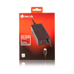 NGS W-60WTYPEC BFN-BB-S0215269 60W, 20V, 2A цена и информация | Зарядные устройства для ноутбуков | kaup24.ee