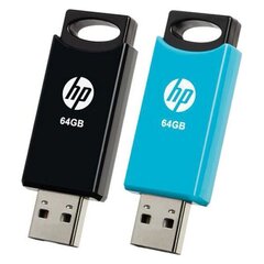 USВ-флешь память HP 212 USB 2.0 Синий/Черный (2 uds) цена и информация | USB накопители | kaup24.ee