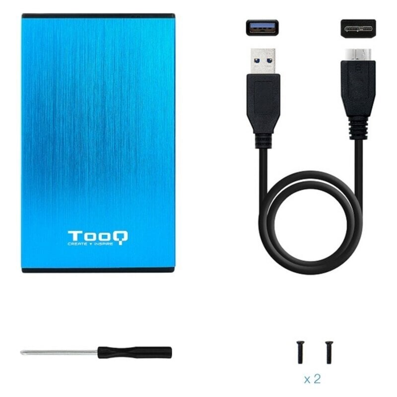 TooQ TQE-2527 2,5" USB 3.0 цена и информация | Väliste kõvaketaste ümbrised | kaup24.ee