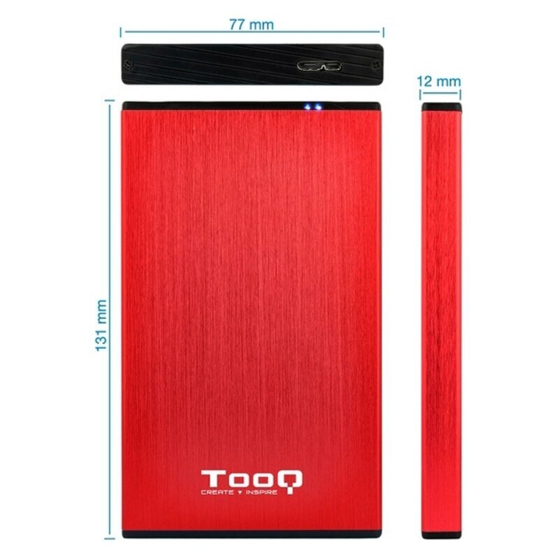 TooQ TQE-2527 2,5" USB 3.0 цена и информация | Väliste kõvaketaste ümbrised | kaup24.ee