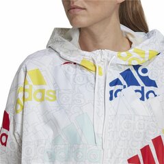 Женская спортивная куртка Adidas Essentials Multi-Colored Logo Белый цена и информация | Женские куртки | kaup24.ee