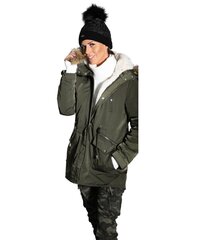 Зимняя женская куртка, зеленая цена и информация | Женские куртки | kaup24.ee
