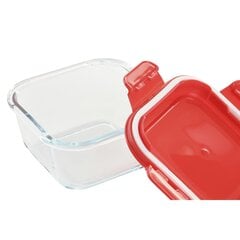 Герметичная коробочка для завтрака DKD Home Decor Круглый PP Боросиликатное стекло (2 штук) (620 ml) цена и информация | Посуда для хранения еды | kaup24.ee