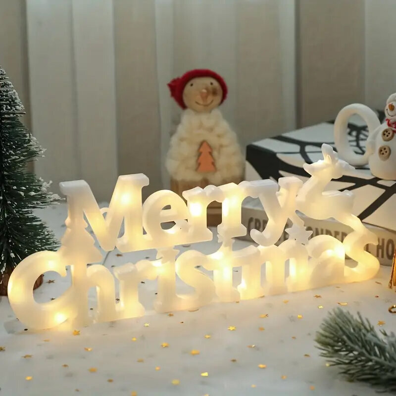 Dekoratiivne silt Rõõmsaid jõule, valge, 11cm x 27cm hind ja info | Jõulukaunistused | kaup24.ee