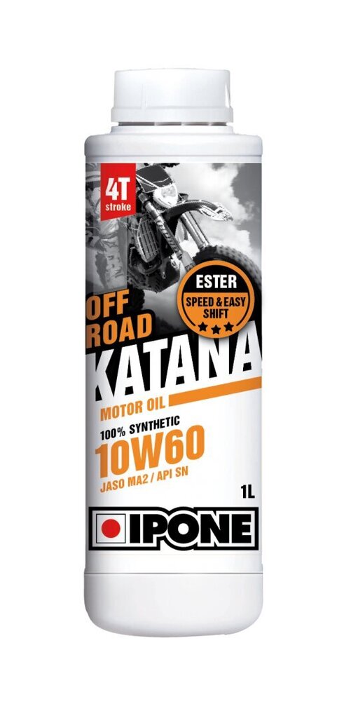 Sünteetiline, estripõhine 4T õli Ipone Katana maastikul, 800019, 10W60, 1 l hind ja info | Mootorrataste mootoriõlid | kaup24.ee