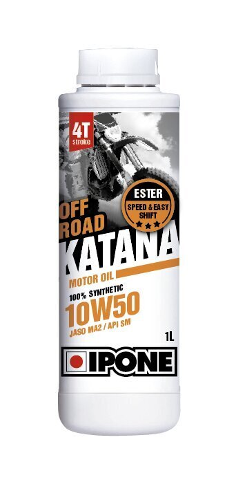 Sünteetiline õli 4-taktilistele mootoritele Ipone Katana Off Road, 800015, 10W50, 1 l цена и информация | Mootorrataste mootoriõlid | kaup24.ee