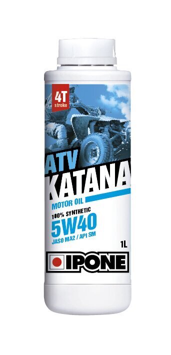 Sünteetiline 4T õli Ipone Katana Atv, 800163, 5W40, 1 l hind ja info | Mootorrataste mootoriõlid | kaup24.ee