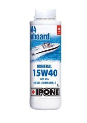 Mineraalveetranspordi 4T mootoriõli Ipone M4 Inboard, 800578, 15W40, 1 l цена и информация | Моторные масла | kaup24.ee