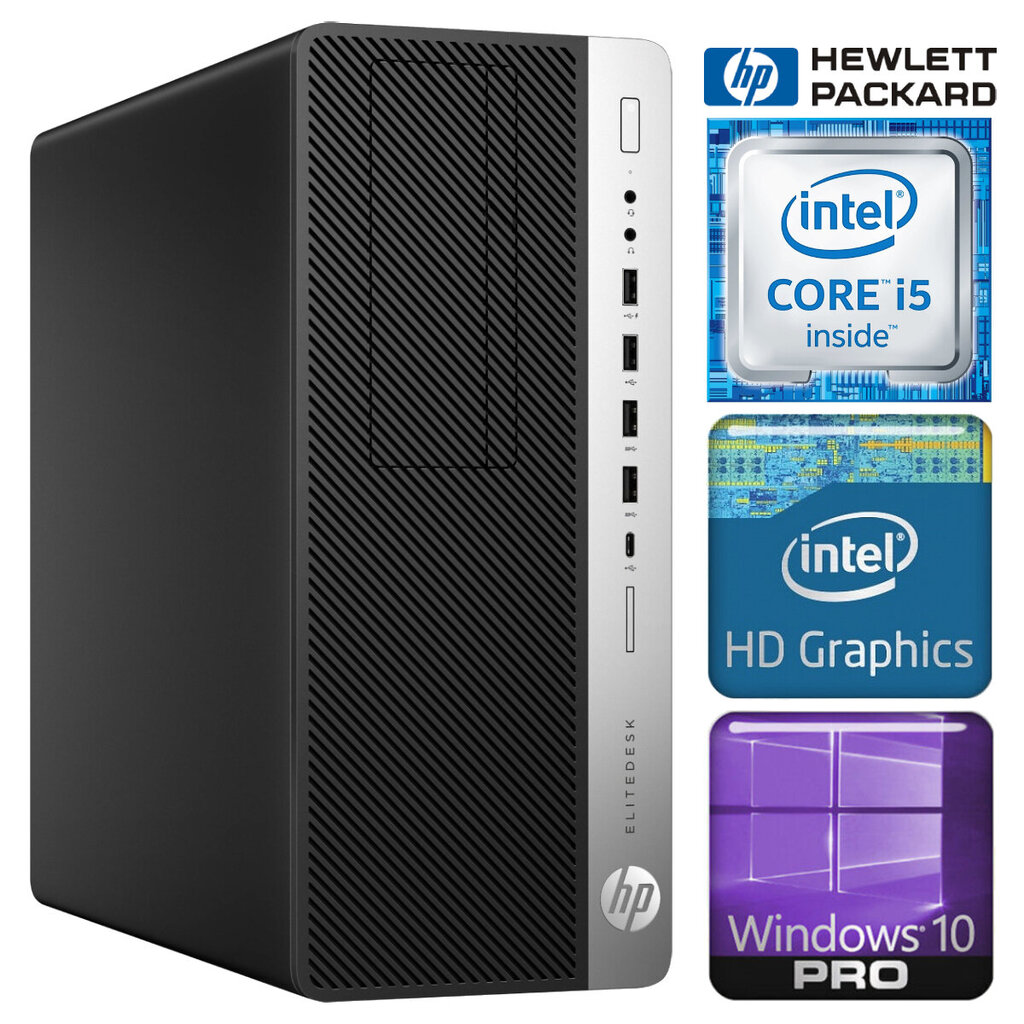 HP 800 G3 Tower i5-7500 8GB 128SSD M.2 NVME+1TB WIN10Pro цена и информация | Lauaarvutid | kaup24.ee