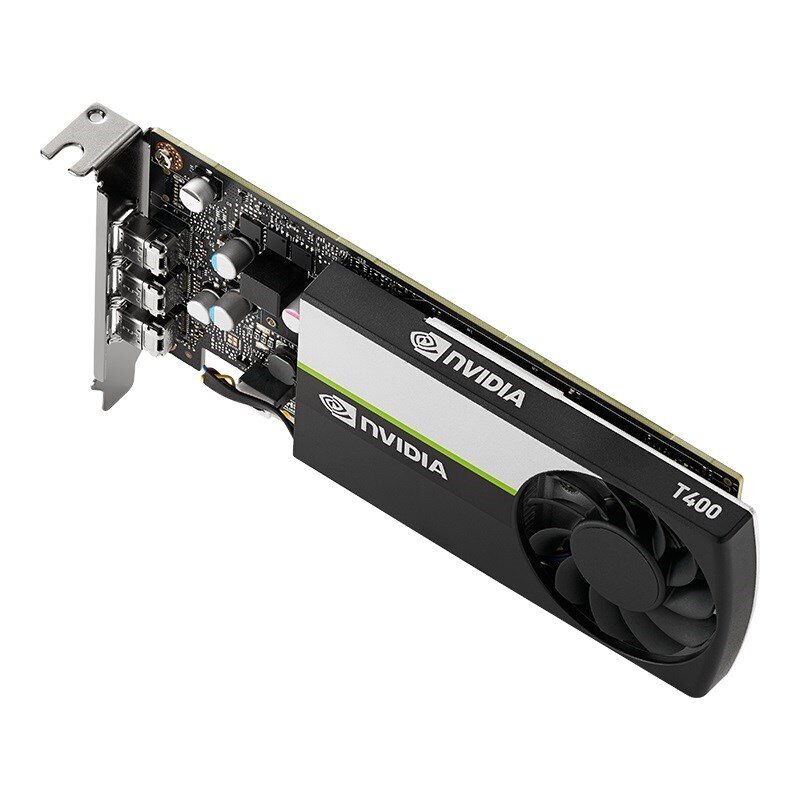 PNY VCNT400-4GB-BLK NVIDIA T400 4GB GDDR6 3x MINI DISPLAYPORT PCI EXPRESS 3.0 LP - ATX BRACKET BULK hind ja info | Videokaardid (GPU) | kaup24.ee