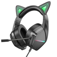 Borofone Headphones BO106 Cute Car Ear bluetooth gaming elf cat цена и информация | Наушники | kaup24.ee