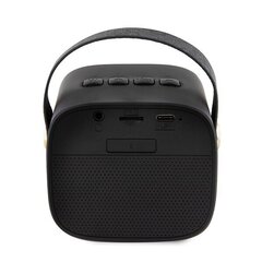 Guess głośnik Bluetooth GUWSB2P4SMK Speaker mini czarny|black 4G Leather Script Logo with Strap цена и информация | Аудиоколонки | kaup24.ee