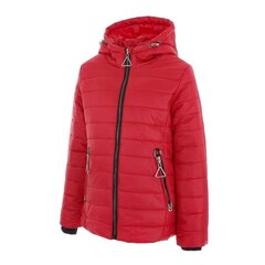 Tepitud jope lastele Nature, punane цена и информация | Куртки, пальто для девочек | kaup24.ee