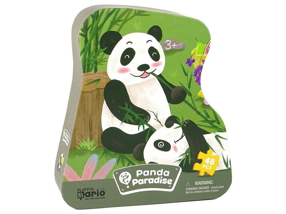 Pusle mängus LeanToys Panda Forest 48 tk цена и информация | Pusled | kaup24.ee