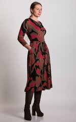 Kleit naistele Magnolica, punane/pruun/must цена и информация | Платья | kaup24.ee