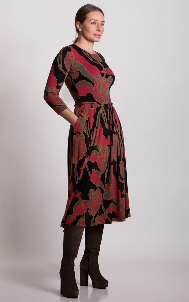 Kleit naistele Magnolica, punane/pruun/must цена и информация | Kleidid | kaup24.ee