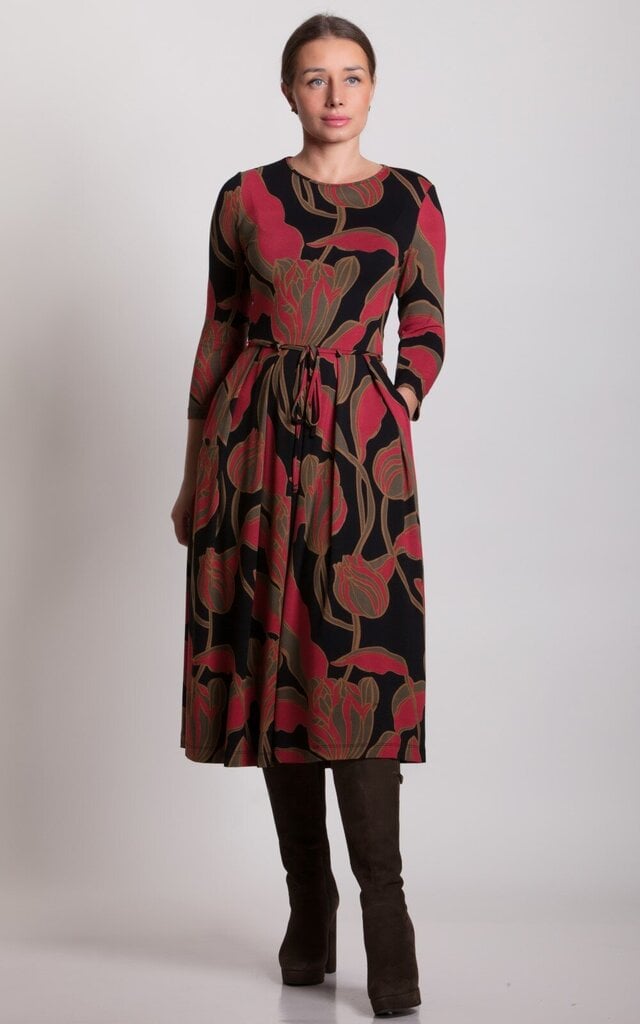 Kleit naistele Magnolica, punane/pruun/must цена и информация | Kleidid | kaup24.ee