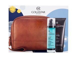 Kehahoolduskomplekt Collistar Uomo Hydra Set: päevakreem tundlikule nahale, 80 ml + dušigeel, 100 ml + kosmeetikakott hind ja info | Näokreemid | kaup24.ee