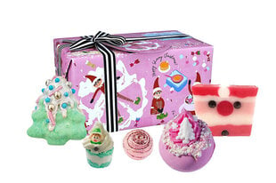 Набор подарков Bomb Cosmetics Up To Snow Товар: шарики для ванны, 2 шт. + шарик масла + глицериновое мыло + масляная палочка цена и информация | Масла, гели для душа | kaup24.ee