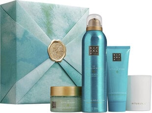 Набор по уходу за телом Rituals The Ritual of Karma Body Care Gift Set Medium: гель для душа, 200 мл + скраб для тела, 125 г + крем для тела, 100 мл + ароматическая свеча, 140 г цена и информация | Масла, гели для душа | kaup24.ee