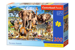 Pusle Castorland Savanna Animals, 200 tk hind ja info | Pusled | kaup24.ee