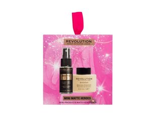 Косметический набор Makeup Revolution London: фиксатор макияжа, 30 мл + рассыпчатая пудра, 10 г цена и информация | Пудры, базы под макияж | kaup24.ee