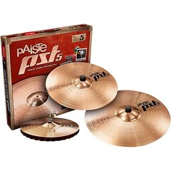 Набор барабанных тарелок Paiste PST 5 Rock цена и информация | Принадлежности для музыкальных инструментов | kaup24.ee
