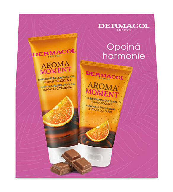 Kehahooldustoodete kinkekomplekt Dermacol Aroma Ritual Belgian chocolate naistele: dušigeel, 250 ml + kehakoorija, 150 ml цена и информация | Dušigeelid, õlid | kaup24.ee