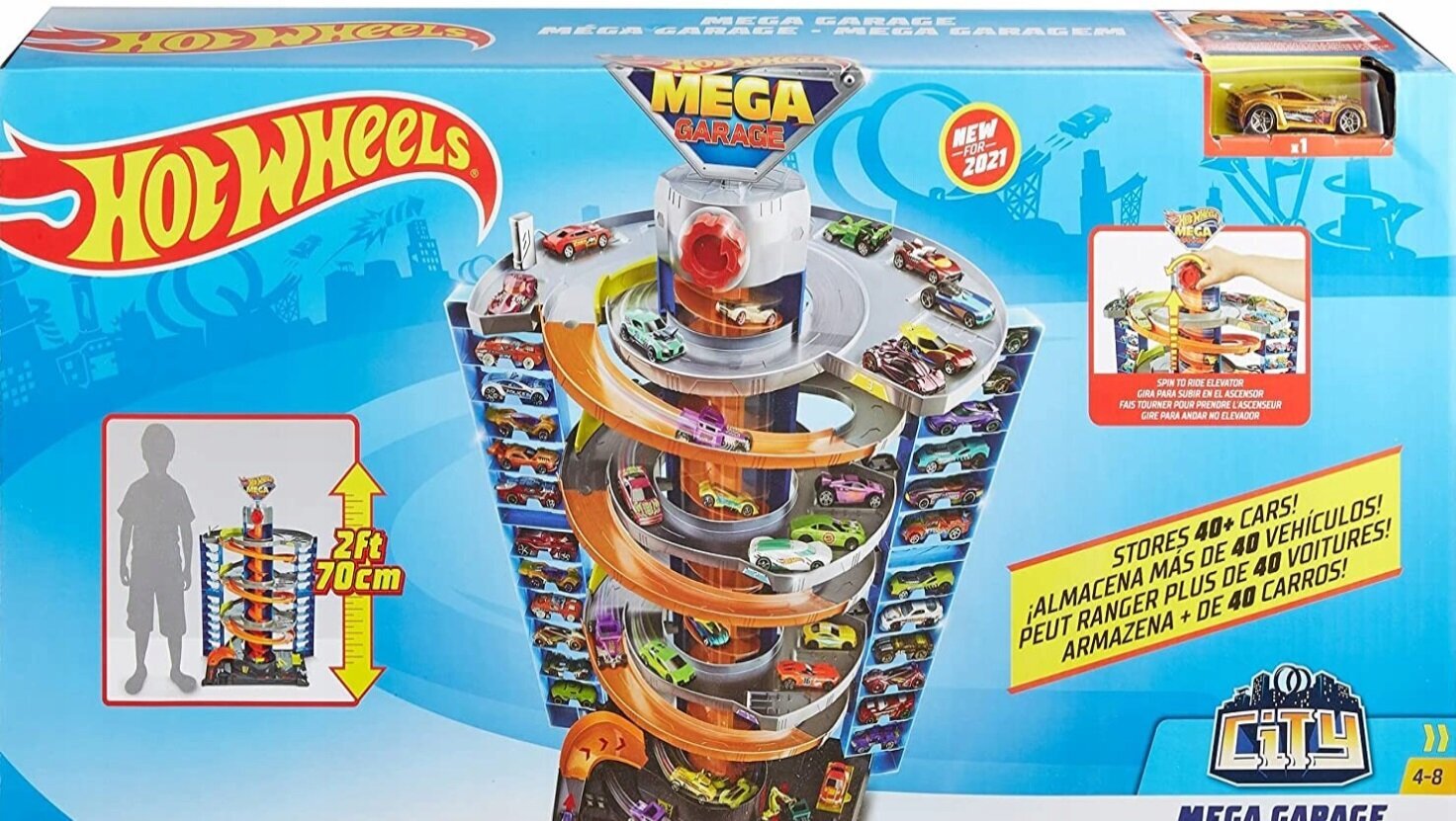 Mängukomplekt Hot Wheels Freaky Megagarage HFH03 hind ja info | Poiste mänguasjad | kaup24.ee