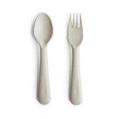 Lusikas ja kahvel Mushie, 12 k+ hind ja info | Laste sööginõud | kaup24.ee