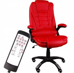 Kontoritool Giosedio BSB001M, punane, massaažifunktsiooniga цена и информация | Офисные кресла | kaup24.ee