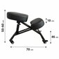 Ergonoomiline tool Black Point O'Kneel Small, must hind ja info | Kontoritoolid | kaup24.ee