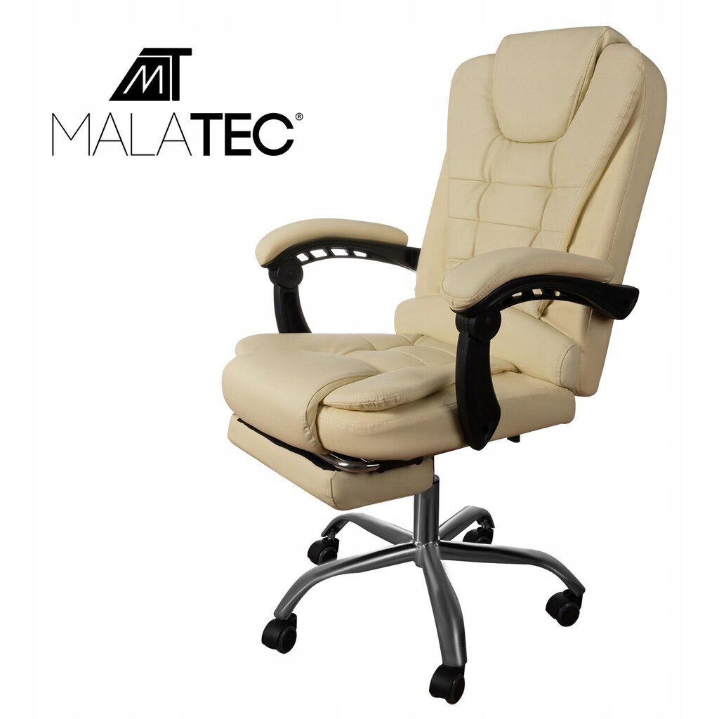 Kontoritool jalatoega Malatec 16225, beež цена и информация | Kontoritoolid | kaup24.ee