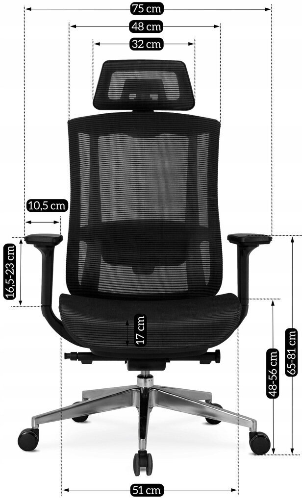 Kontoritool Mebel Elite Dylan, must hind ja info | Kontoritoolid | kaup24.ee