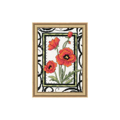 Tikkimiskomplekt DIMENSIONS "Blooming Poppies" 65064 hind ja info | Tikkimistarvikud | kaup24.ee