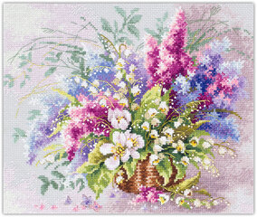 Tikkimiskomplekt Magic Needle "Lilies of the Valley and Lilac" 210-305 hind ja info | Tikkimistarvikud | kaup24.ee