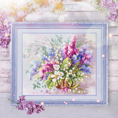 Tikkimiskomplekt Magic Needle "Lilies of the Valley and Lilac" 210-305 hind ja info | Tikkimistarvikud | kaup24.ee