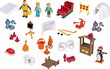 Advendikalender Tuletõrjuja Sami figuurid ja aksessuaarid 40 toodet цена и информация | Poiste mänguasjad | kaup24.ee