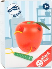 Puidust mänguasja keermestamise mäng Small Foot Apple hind ja info | Arendavad mänguasjad | kaup24.ee